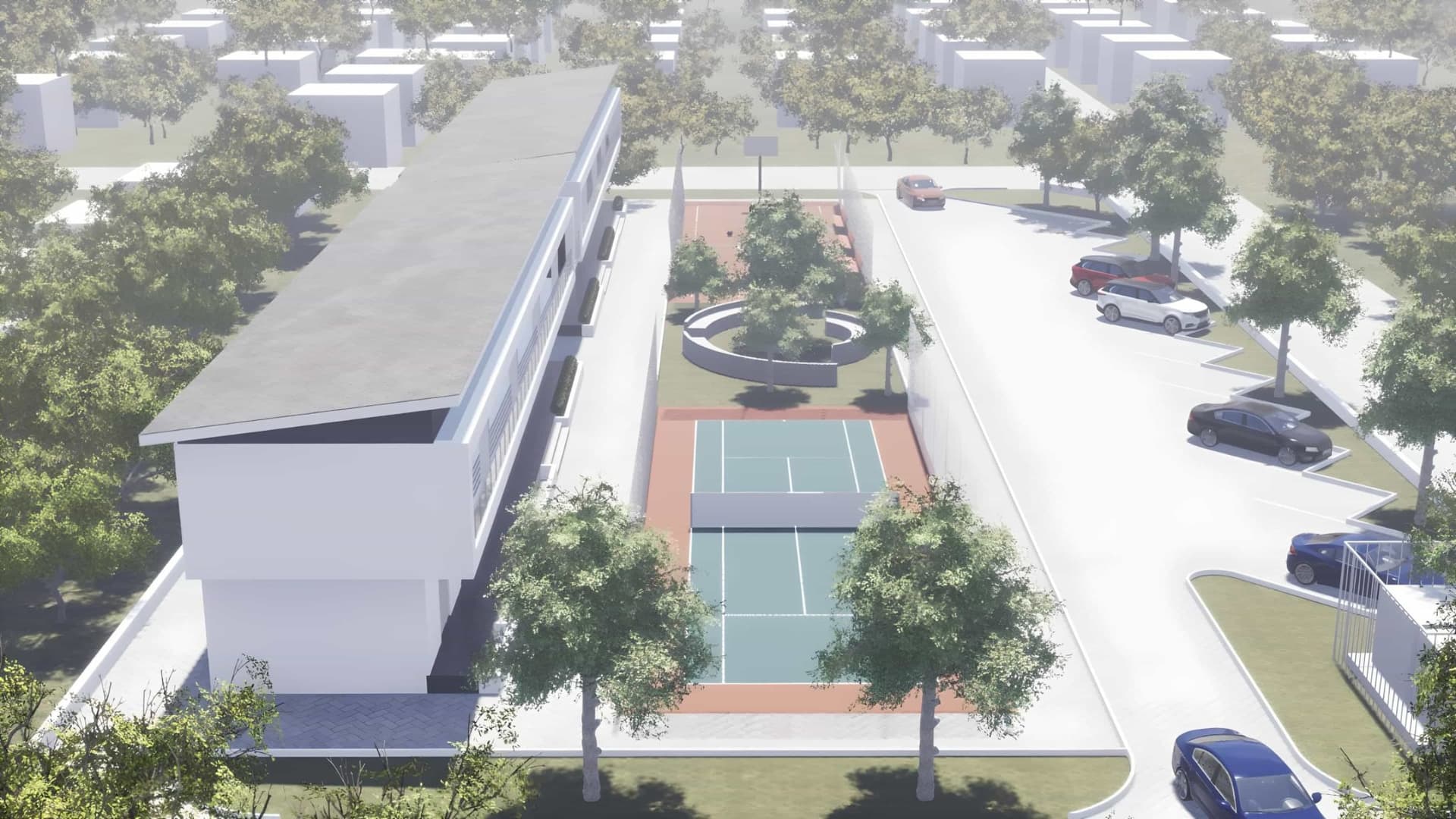 Alpha Court — exterior view
